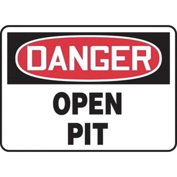 Accuform OSHA DANGER SAFETY SIGN OPEN PIT MCRT030VP MCRT030VP - main